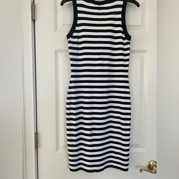 Michael Kors Striped Sleeveless Knit Dress - Picture 2 of 3
